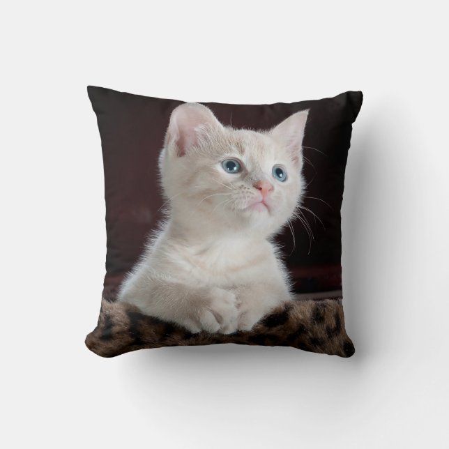 Coussin Photo Personnalisée De Chat Pet Lover Personnalisé (Recto)