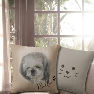 Coussin Photo personnalisée de chien Photo personnalisée d