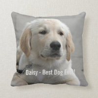 Photo personnalisée et nom de chien de golden