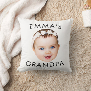 Coussin Photo personnalisée Face Maman Grand-mère Grand-pè