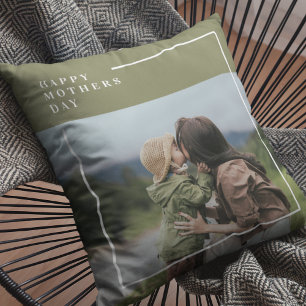 Coussin Photo personnalisée Fête des mères Cadeau