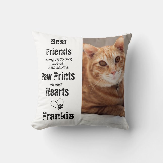 Coussin Photo personnalisée pour animaux de compagnie pers (Recto)
