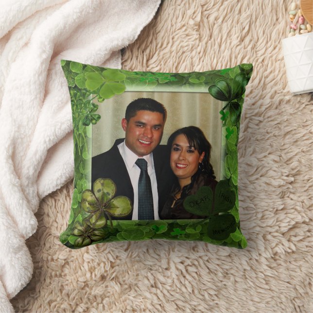 Coussin Photo St. Patrick's Day Throw Pillow (Couverture)
