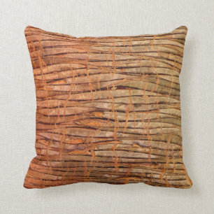 Coussin Photo tropicale d'écorce d'arbre