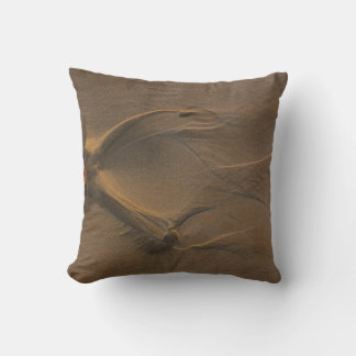Coussin Photographie de focalisation sélective du sable