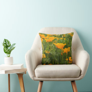 Coussin Photographie de la coqueliche de Californie