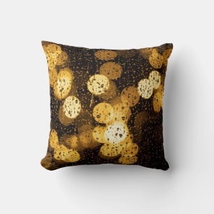Coussin Photographie des lumières jaunes