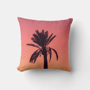 Coussin Photographie en silhouette de palmier