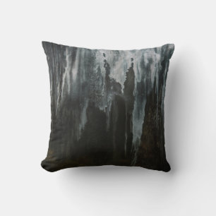 Coussin Photographie macro de la formation de glace