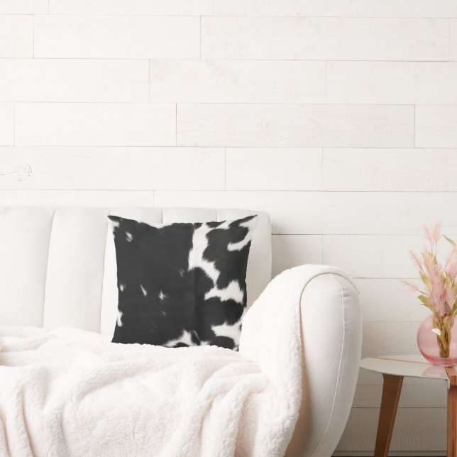 Coussin Photographie noir et blanc, Décor de ferme  (Canapé)