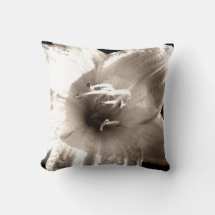Coussin Photographie noir et blanc Lily