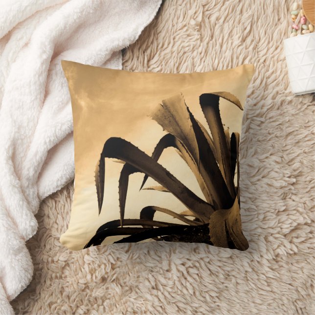 Coussin Photographie Plante de Sepia Aloe (Couverture)
