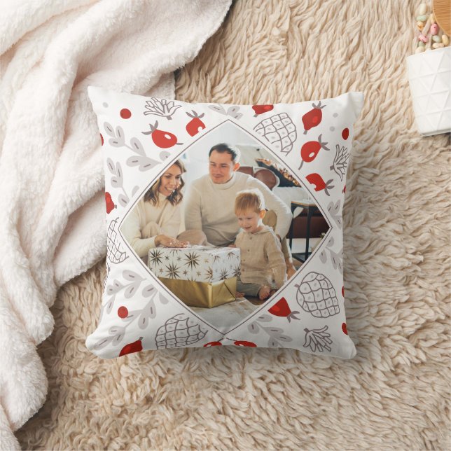 Coussin Photos de Noël personnalisées en hiver (Couverture)