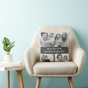 Coussin Photos en noir et blanc pour la Journée moderne de