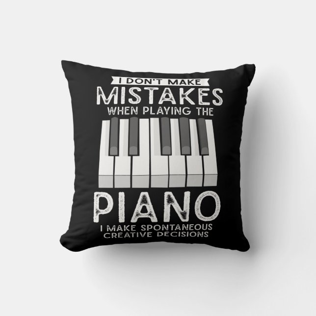 Coussin Pianiste créatif et musicien de piano amateur de m (Recto)