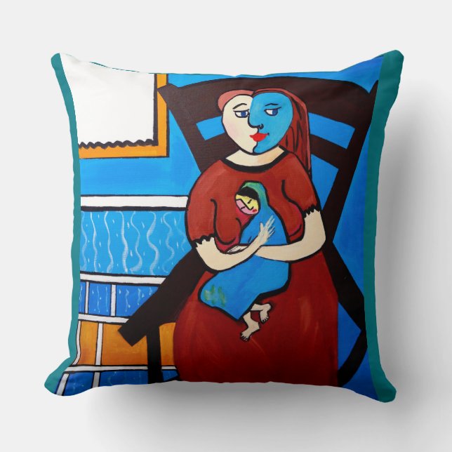 COUSSIN PICASSO PAR LA FILLE DE NORA AVEC LE BÉBÉ (Recto)