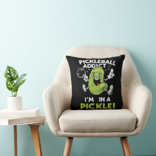 Coussin Pickleball drôle