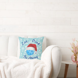 Coussin Pickleball Mange, Dink et Be Joyeux Noël Père Noël