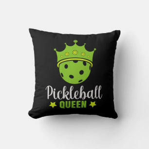 Coussin Pickleball Queen Funny Pickball Ball Queen