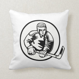 Coussin Pictogramme de hockey sur glace
