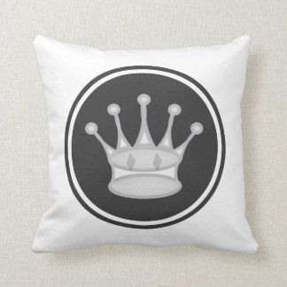 Coussin Pièce d'échecs blanche de la Reine