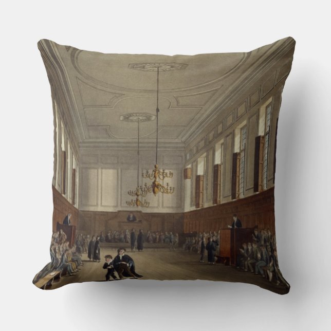 Coussin Pièce d'école d'Eton, de la "histoire de (Recto)
