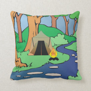 Coussin PIÈCE EN T dehors liée