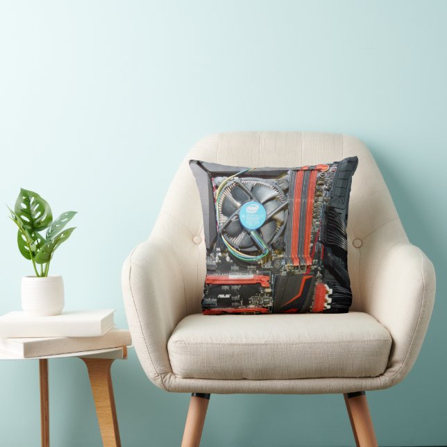 Coussin Pièces de composants informatiques, (Chaise)