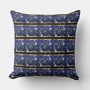 Coussin Pièces d'échecs de Noël - Flèches de neige Arbre d