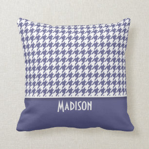 Coussin Pied de fond bleu-gris foncé personnalisé