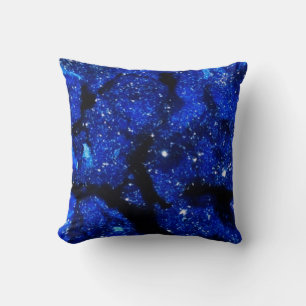 Coussin Pierre à quartz bleu Crystal Geode