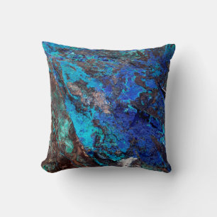 Coussin Pierre bleue de minerai de turquoise d'Aqua
