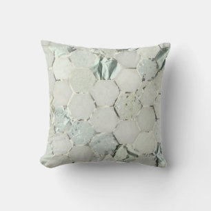 Coussin Pierre en bon état de marbre en métal de gris