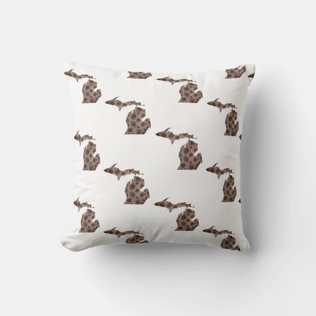 Coussin pierres de Petoskey (Recto)
