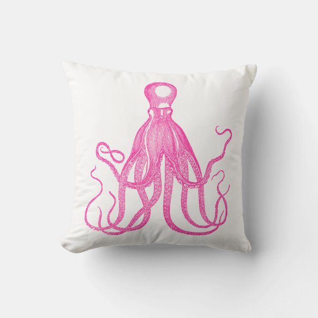 Coussin Pieuvre rose de Preppy (Recto)