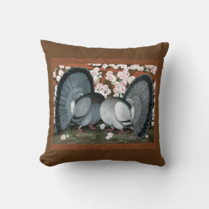 Coussin Pigeons fantastiques jumelés