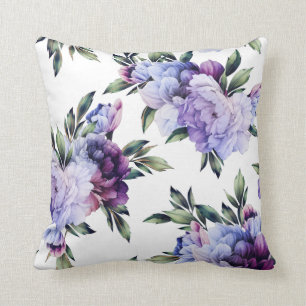 Coussin Pignons géants mauves et bleus lancent l'oreiller