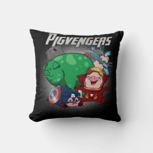 Coussin Pigvengers Assembler Super Animal Hero Pig Amateur