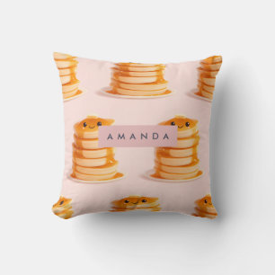 Coussin Pile de crêpe Cute Kawaii personnalisée au sirop