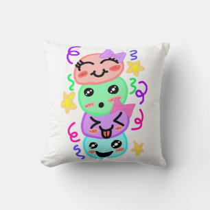 Coussin Pile d'Emoji Signature d'Asinat - Plaid Décoratif 
