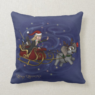 Coussin Pilote à bascule père Noël Chris & Wilbur