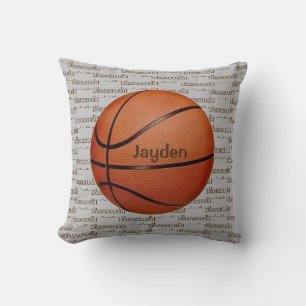 Coussin Pilote à lancer de texte de basket-ball