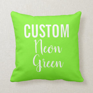 Coussin Pilote à lancer vert NEON personnalisé