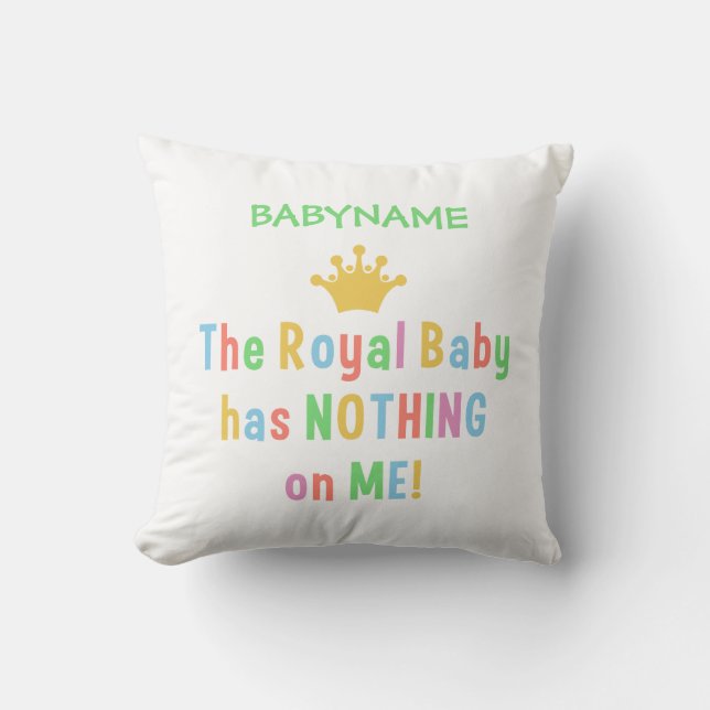 Coussin Pilote de jetage Royal Baby (Recto)