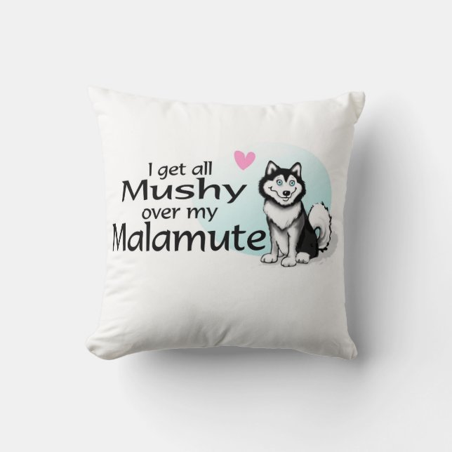 Coussin Pilote de lancement de malamute (Recto)