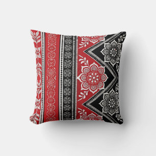 Coussin Pilote de motif rouge