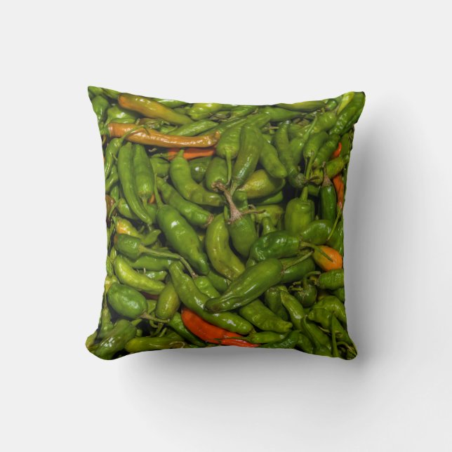 Coussin Piments à vendre au marché (Recto)
