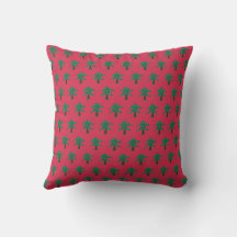 Pin vert arbre rouge 16”