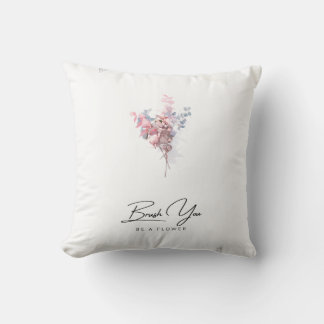 Coussin Pinceau Moderne Personnalisé Vous Serez Une Fleur