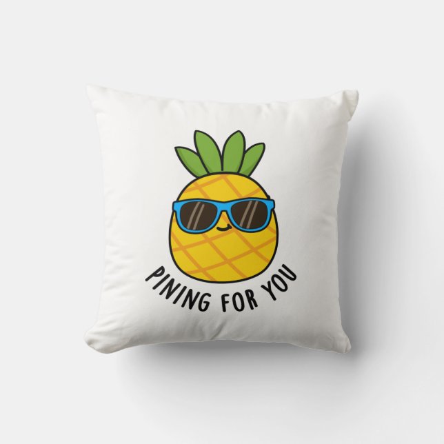 Coussin Pinceau Pour Vous Drôle Pun D'Ananas (Recto)